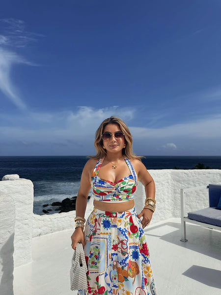 Feli Summer Coord Set In Multicolor
