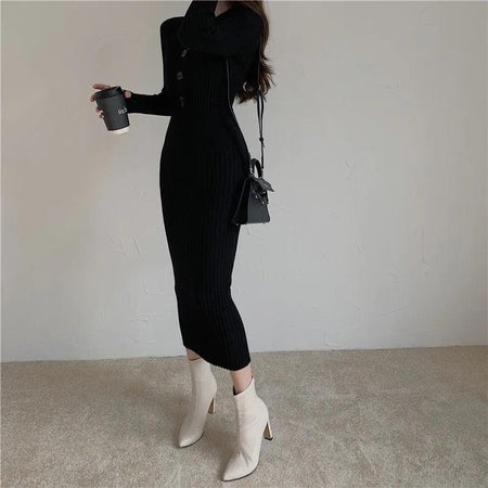 Bethany Woolen Bodycon Dress - Alamode By Akanksha