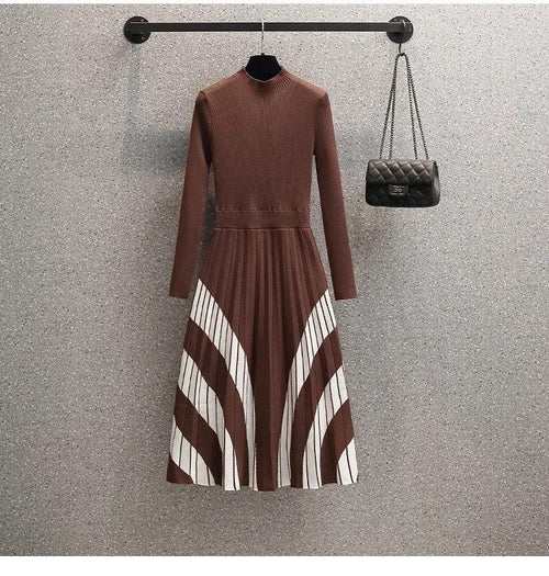 Shantel A-Line Woolen Dress - Alamode By Akanksha