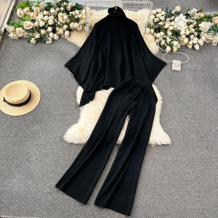 Black - Marbella Luxe Knitted Coord Set