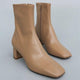 Dan Short Leather Ankle Boots - Alamode By Akanksha