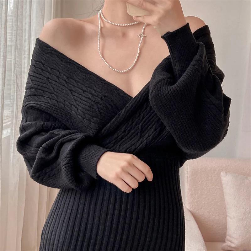 Clio Winter Knitted Dress - Alamode By Akanksha