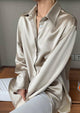 Delilah Luxe Satin Shirt - Alamode By Akanksha