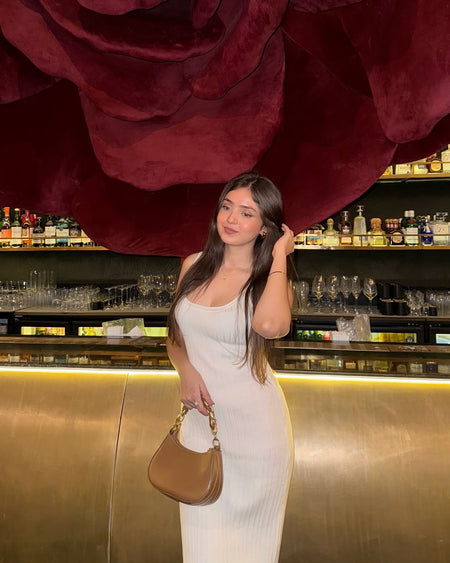 Logos Luxe Knit Bodycon Dress