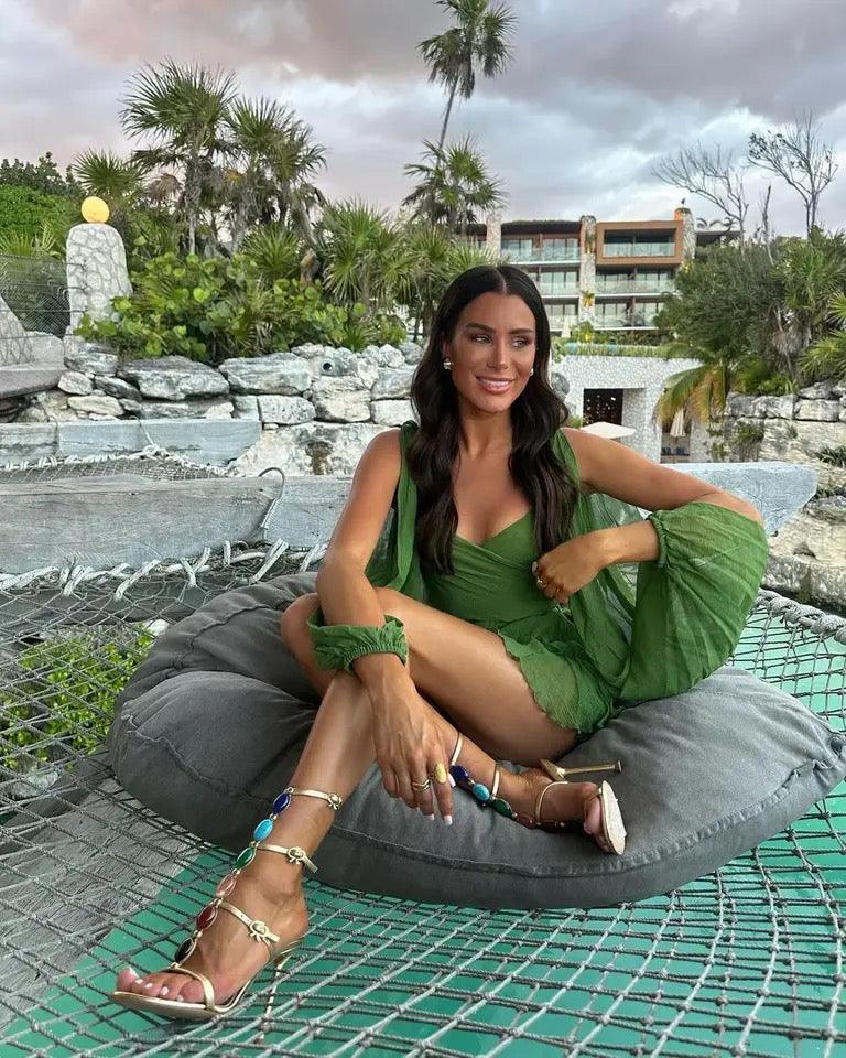 Heaven of Green Statement Romper - Alamode By Akanksha