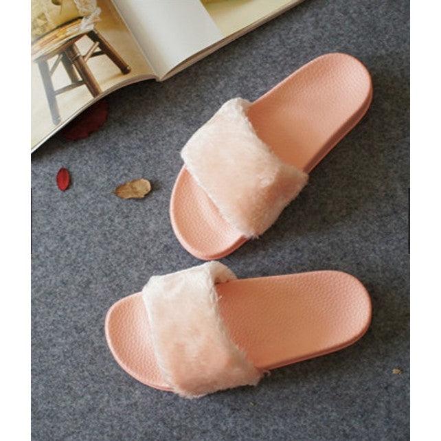 Luxury Furry Slip Ons - Alamode By Akanksha
