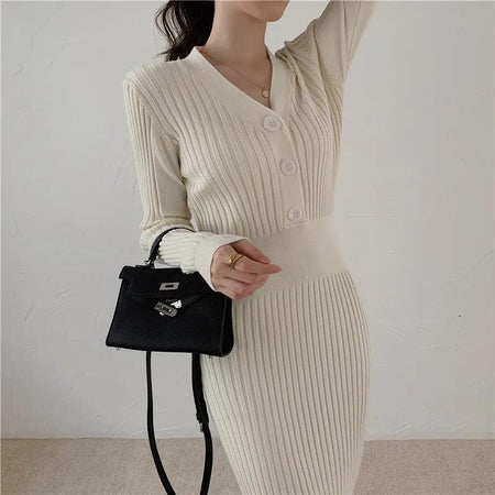 Bethany Woolen Bodycon Dress - Alamode By Akanksha