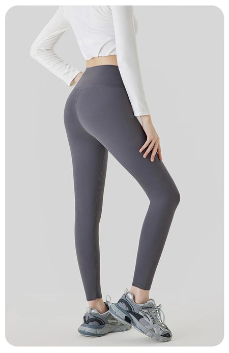 Rosa Slimming Premium Fleece Leggings In Grey
