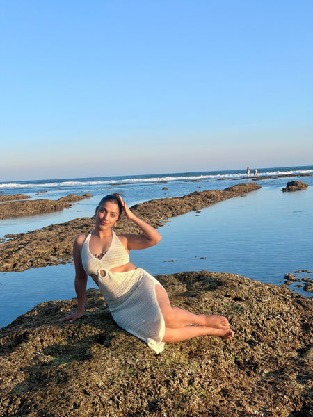 Marthey Soft Knit Dress- Resortwear