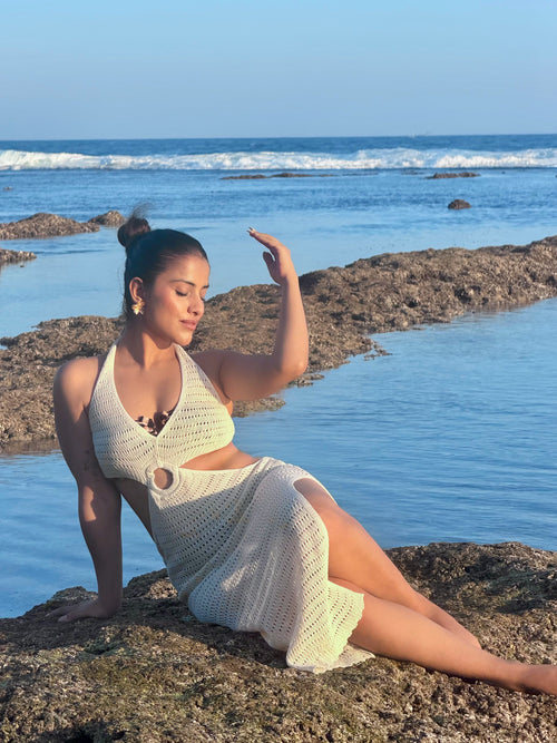 Marthey Soft Knit Dress- Resortwear
