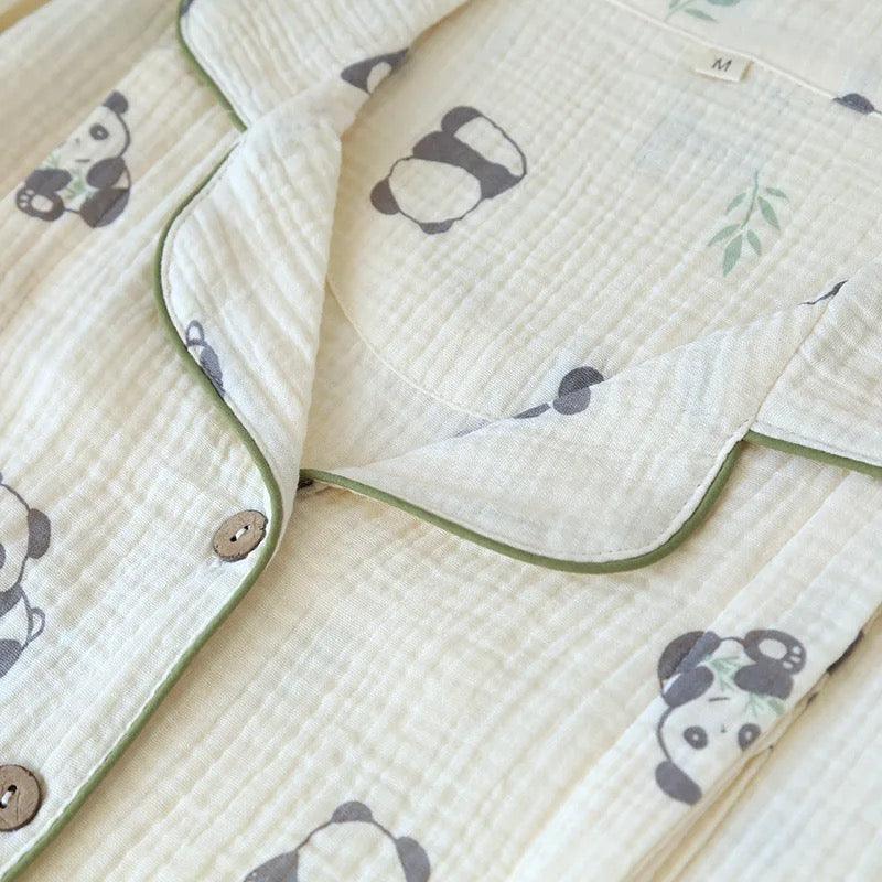 Panda Cotton Crepe Nightsuits - Alamode By Akanksha