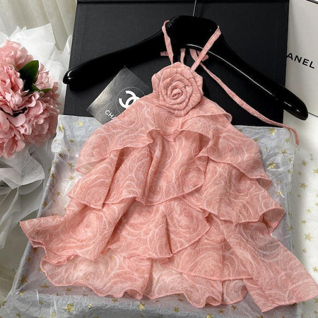 Reya Ruffled Rosette Blouse - Alamode By Akanksha