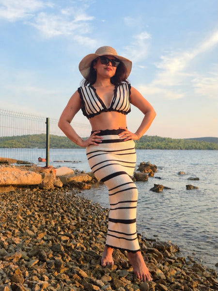 Abisca Crochet Holiday Coord - Resortwear In White