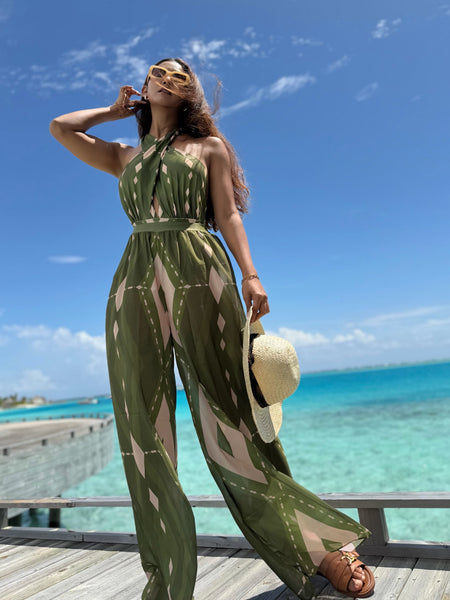 Berlin Printed Swimsuit With Pant