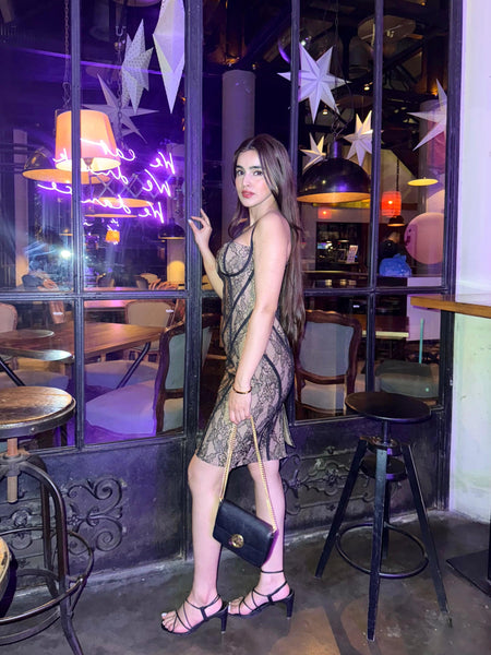Serina Luxe Bandage Midi  Dress