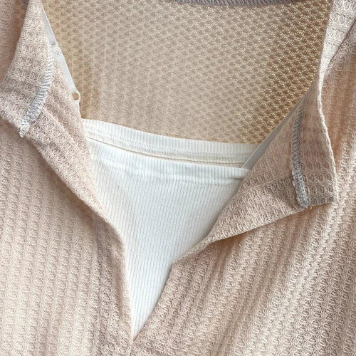Laurel Full Sleeve Summer Tops In Beige
