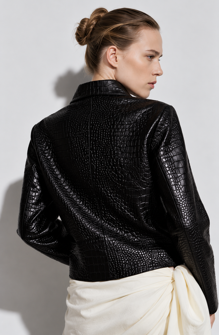 Cortina Leather Textured Jacket