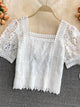 Meltem Crochet Blouse - Alamode By Akanksha