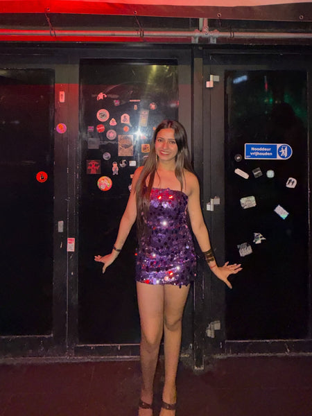 Honor Tube Sequin Mini Dress