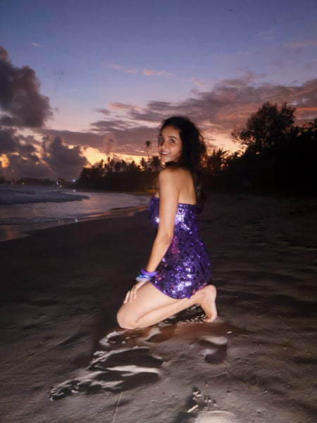 Honor Tube Sequin Mini Dress