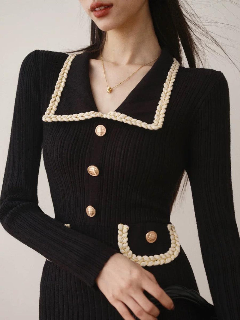Huller Woolen Bodycon Dress - Alamode By Akanksha