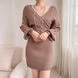 Clio Winter Knitted Dress - Alamode By Akanksha