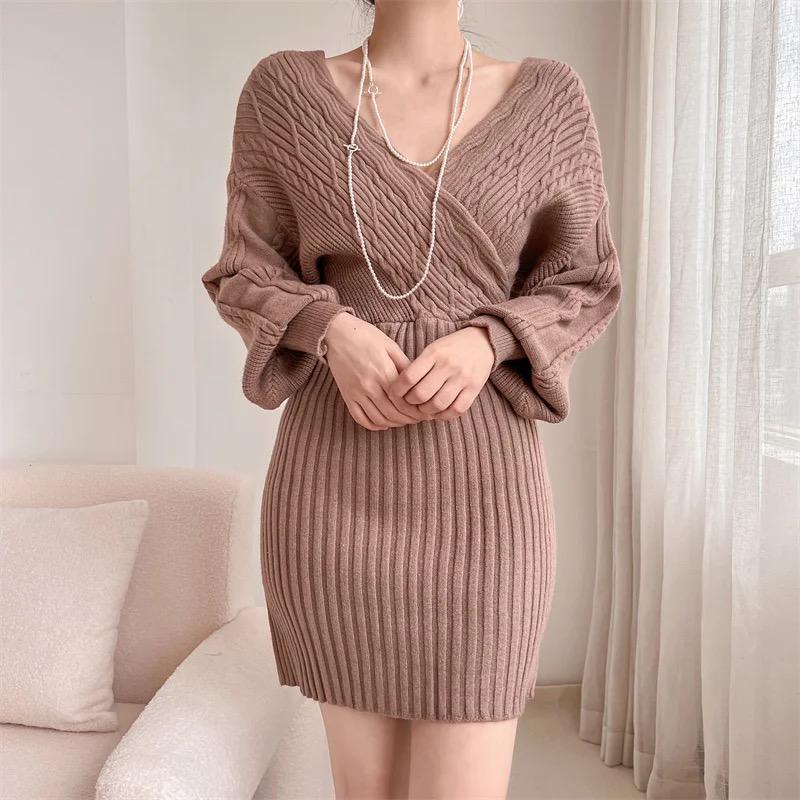 Clio Winter Knitted Dress - Alamode By Akanksha