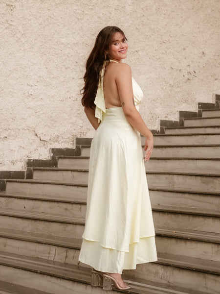 Aviva Halterneck Maxi Dress