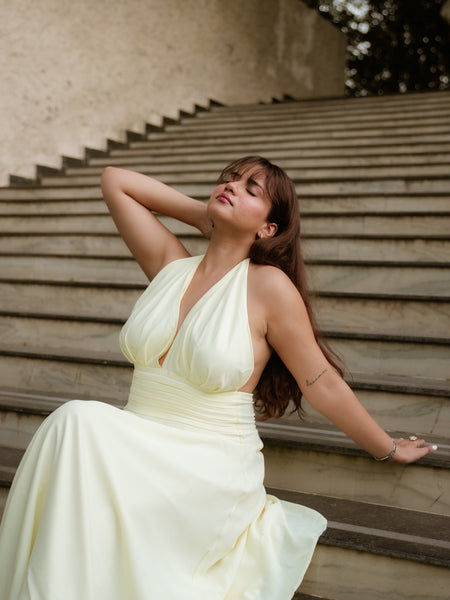 Aviva Halterneck Maxi Dress