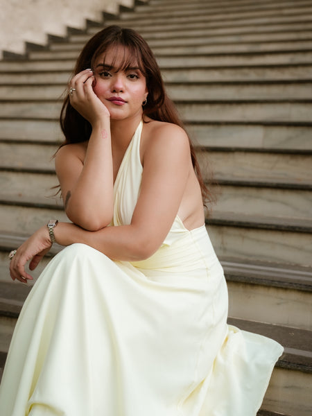 Aviva Halterneck Maxi Dress