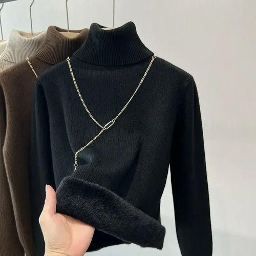 Milano Fleece Lined Turtleneck Sweater - Alamode By Akanksha