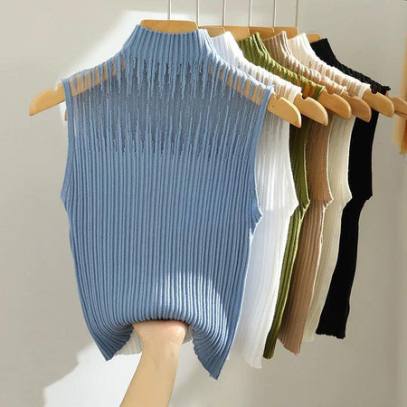 Blue - Phoebe Statement Summer Tank Top