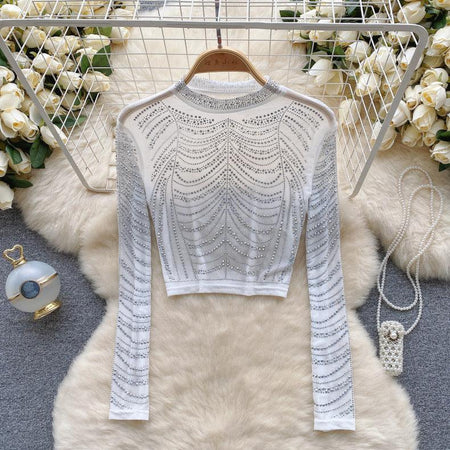 White - Mariam Hotfix Party Top