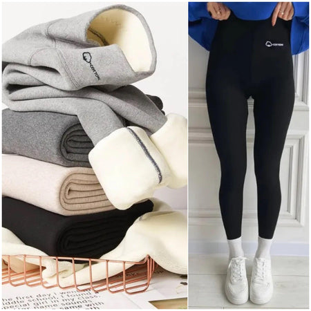 Lateno Premium Fleece Leggings - Alamode By Akanksha