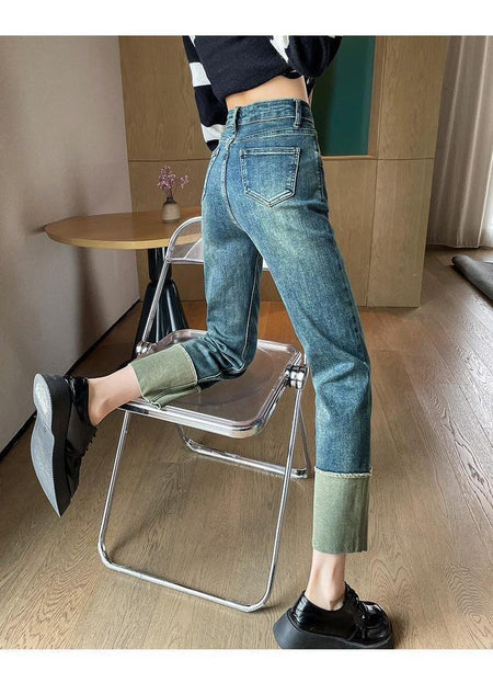 Moscow Cropped Denim Jeans - Alamode By Akanksha