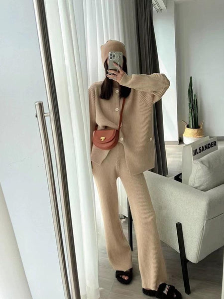 Brown - Paris Knitted Coord Set