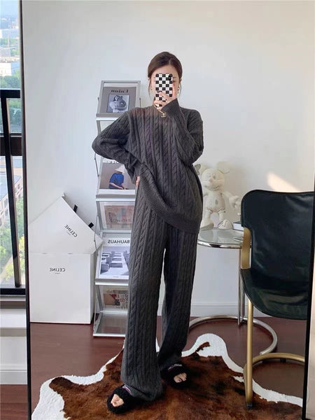 Dark Grey - Georgina Statement Winter Coord Set- Tracksuit