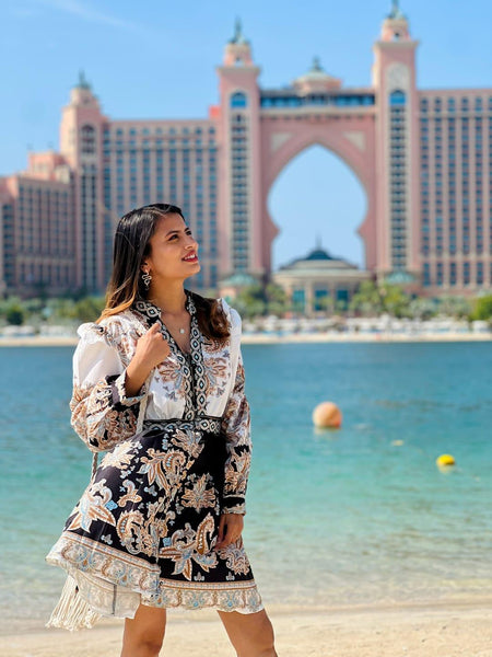 Santorini Vintage Dress - Miss Mosa By Akanksha