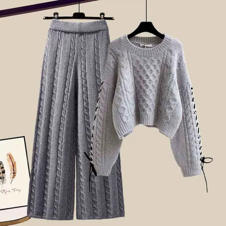 Grey - Noah Knitted Winter Co-ord