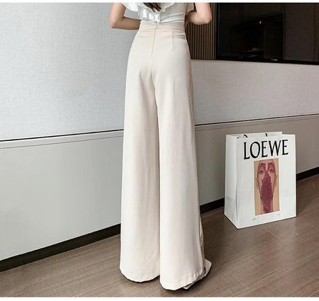 Meraki Wide Leg High Waist Pants - Alamode By Akanksha