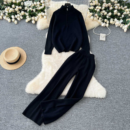 Black - Oliver Luxe Winter Coord Set - Tracksuit