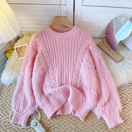 Pink - Milos Fuzzy Pullover