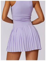 Lia Tenniscore Trendy Short Skirts In Lilac