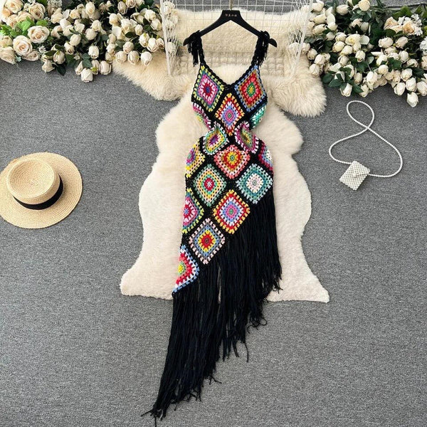 Ludo Tassel Summer Dress - Alamode By Akanksha