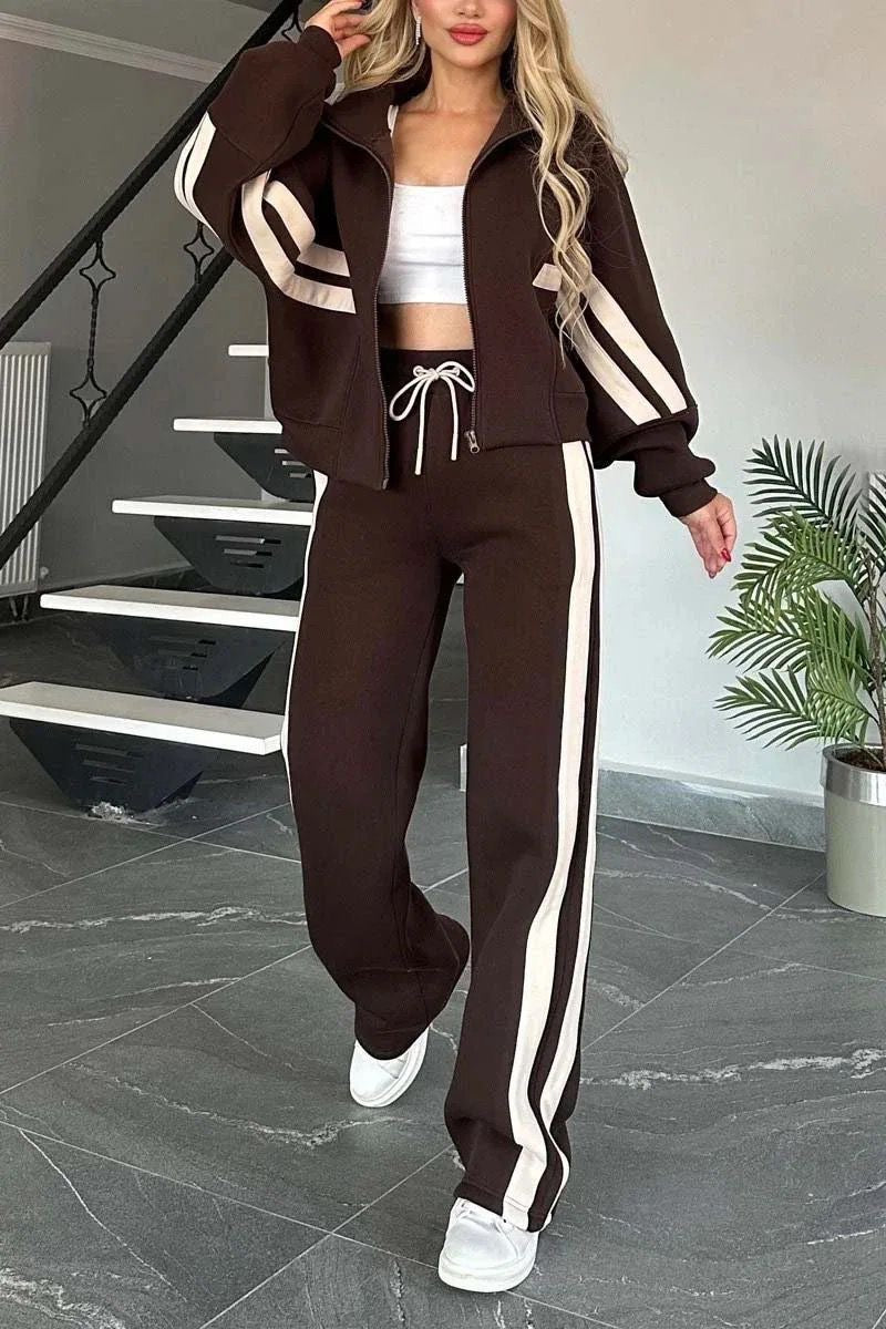 Nora Comfortable Premium Tracksuit In Black