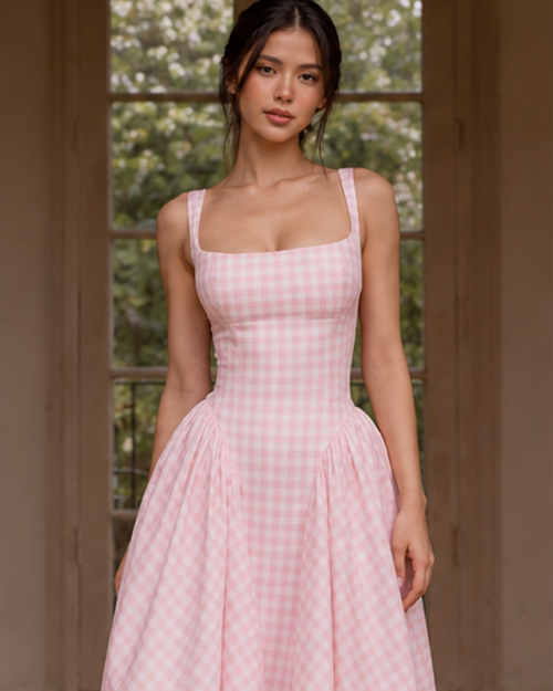 Pricillia Drop Waist Midi Dress
