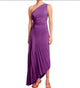 Adelina Statement Summer Dress - flat-lay product shot, purple - Miss Mosa By Akanksha