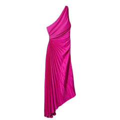 Adelina Statement Summer Dress - flat-lay product shot, pink - Miss Mosa By Akanksha