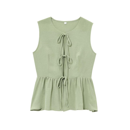 Aderyn Statement Linen Suit Set In Olive Green