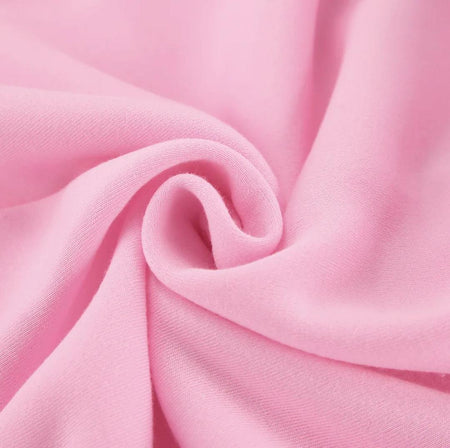 Adler Statement Fleece Lined Coord Set In Pink - close-up of fabric - Miss Mosa By Akanksha